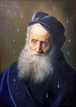 Vecchio di Lievens contaminato olio su tela di Antonio Sciacca - immagine 2