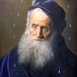 Vecchio di Lievens contaminato olio su tela di Antonio Sciacca