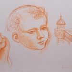 Sanguigna su cartoncino