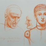 Sanguigna su cartoncino