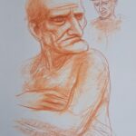 Sanguigna su cartoncino