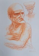 Sanguigna su cartoncino