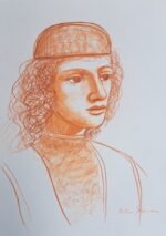 Sanguigna su cartoncino