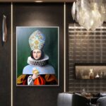 Papessa profumata chanel olio su tela di Antonio Sciacca