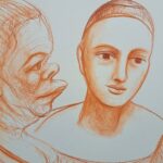 Sanguigna su cartoncino