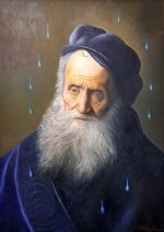 Vecchio di Lievens contaminato olio su tela di Antonio Sciacca - immagine 4