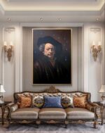 Autoritratto di Rembrandt contaminato olio su tela di Antonio Sciacca - immagine 2