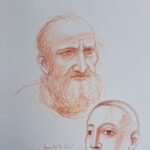 Sanguigna su cartoncino