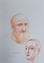 Sanguigna su cartoncino