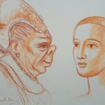 Sanguigna su cartoncino