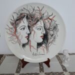 Piatto tondo 45 cm opera unica