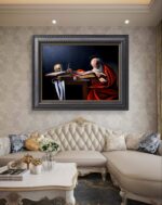 Caravaggio In Fumo Opera Metropolista olio su tela di Antonio Sciacca - immagine 16