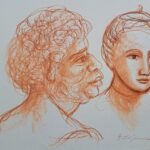 Sanguigna su cartoncino