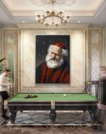 Rabbino contaminato olio su tela di Antonio Sciacca