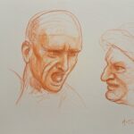 Sanguigna su cartoncino