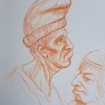 Sanguigna su cartoncino