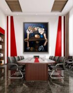 Narciso Contaminato olio su tela di Antonio Sciacca