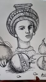 Piatto in Ceramica di Deruta Il Moro quadrato 46 cm - immagine 4