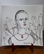 Piatto in Ceramica di Deruta Madonna Lignea quadrato 46 cm - immagine 7