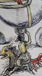 Piatto in Ceramica di Deruta Il Corallo quadrato 46 cm - immagine 5