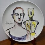 Piatto in Ceramica di Deruta Madonna Lignea 42 cm