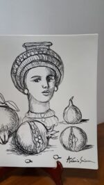 Piatto in Ceramica di Deruta Il Moro quadrato 46 cm - immagine 7