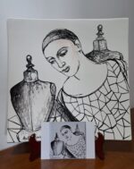 Piatto in Ceramica di Deruta Madonna Lignea quadrato 46 cm - immagine 4