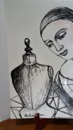 Piatto in Ceramica di Deruta Madonna Lignea quadrato 46 cm - immagine 5