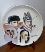 Piatto in Ceramica di Deruta Giacometti e Bacon 42 cm - immagine 7