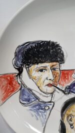 Piatto in Ceramica di Deruta Giacometti e Bacon 42 cm - immagine 10