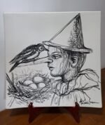 Piatto in Ceramica di Deruta Pinocchio quadrato 46 cm - immagine 10